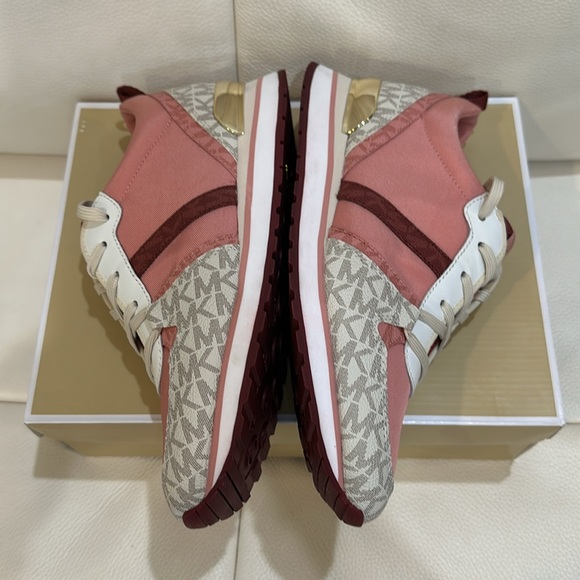 NIB MICHAEL KORS PINK WOMENS Dash Logo and Mesh Trainer SIZES 8.5, CINNAMON - Picture 7 of 14